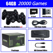 2023 Game Stick Lite 4K 64GB Console 20000+ Games